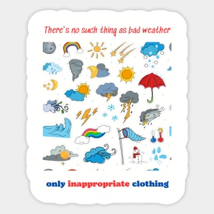 Quote weather Sticker